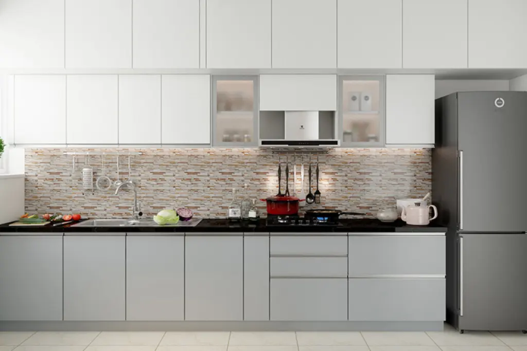 small aluminium kitchen cabinet