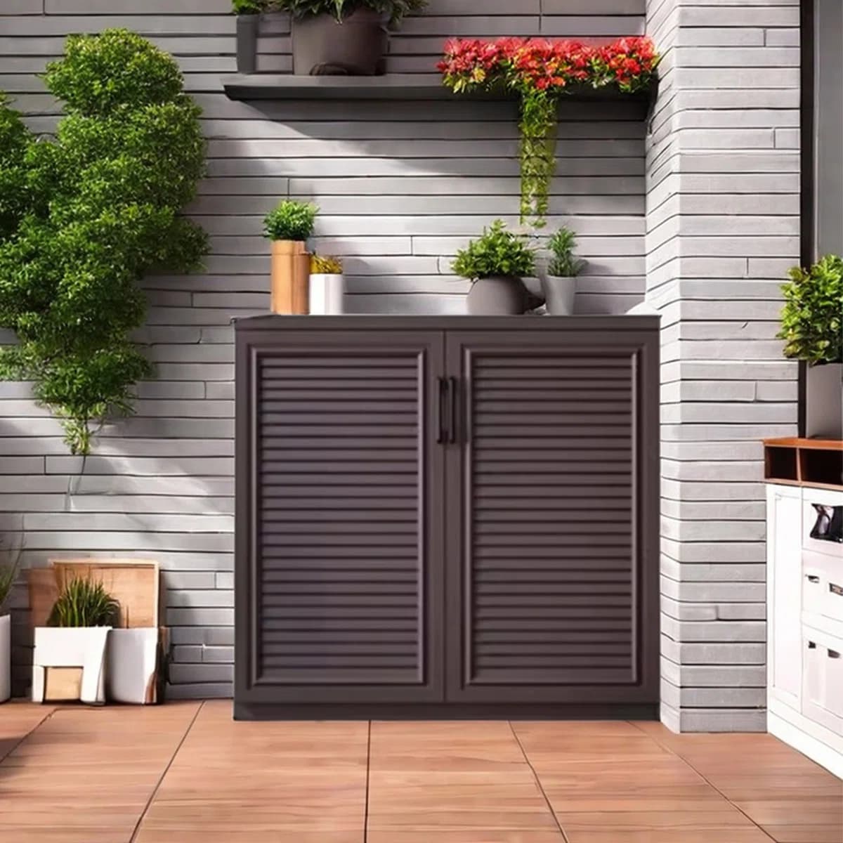 outdoor shoe cabinet